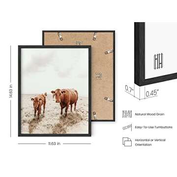 HAUS AND HUES Highland Cow Art and Farmhouse Wall Decor Cow Wall Art and Farmhouse Pictures | Cow Decor | Cow Prints Wall Art | Cow Pictures Wall Décor