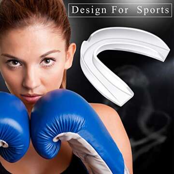 BBTO 20 Pieces Sports Mouth Guard Boxing Mouth Protection Athletic Mouthpiece for Football Basketball Hockey Karate Rugby Match(Transparent Color,Adult (11 yrs & Above))