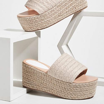 Erocalli Platform Slip-on Espadrille Sandals for Women