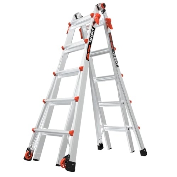 Little Giant Velocity Multi-Position Ladder with Wheels - 22 Feet of Versatility