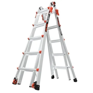Little Giant Velocity Multi-Position Ladder with Wheels - 22 Feet of Versatility