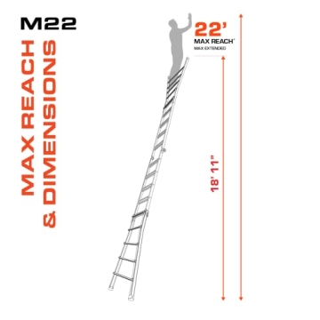 Little Giant Multi-Position Ladder, 22 Ft, Sturdy & Versatile, 300 lbs