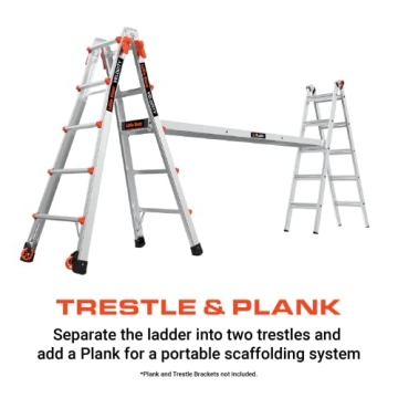 Little Giant Multi-Position Ladder, 22 Ft, Sturdy & Versatile, 300 lbs