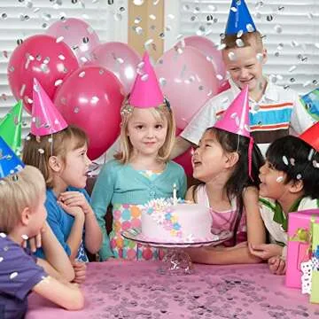 Confetti Poppers Cannons for Wedding Birthday Graduation Baby Shower Anniversary Christmas New Year's Kids Fun Party Supplies Decorations and Favors (Silver)