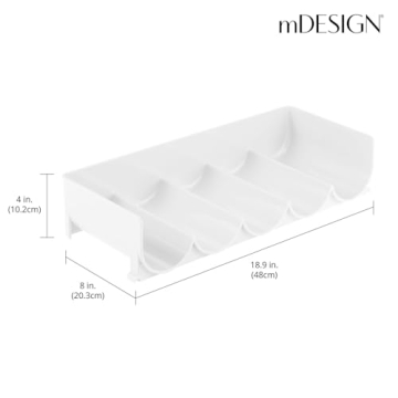 mDesign Stackable Water and Wine Bottle Holder Rack