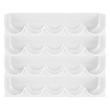 mDesign Stackable Water and Wine Bottle Holder Rack