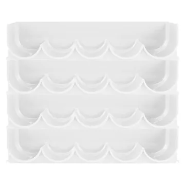 mDesign Stackable Water and Wine Bottle Holder Rack