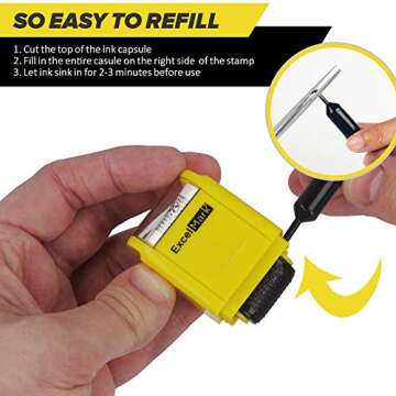 ExcelMark Identity Theft Rolling Stamp for Privacy Protection