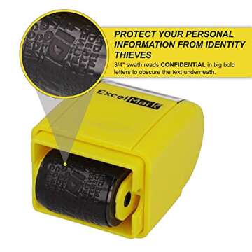 ExcelMark Identity Theft Rolling Stamp for Privacy Protection