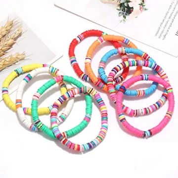 XOCARTIGE Surfer Heishi Bracelets - Colorful Layering Jewelry