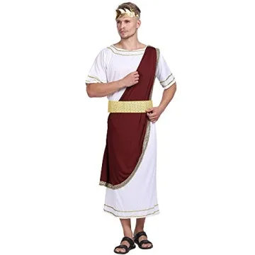 EraSpooky Ancient Greek Men Roman Toga Caesar Party Fancy Dress Costume (PlusSize)