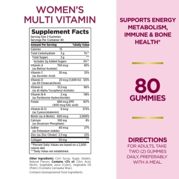Nature's Bounty Women's Multivitamin Gummies 80 Count