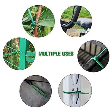 200PCS Nylon Zip Ties - Ultra Strong 8 Inch Cable Ties