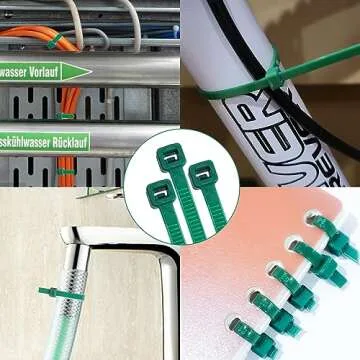 200PCS Nylon Zip Ties - Ultra Strong 8 Inch Cable Ties