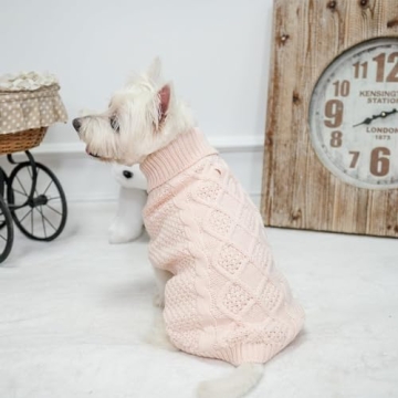 Mihachi Turtleneck Dog Sweater for Winter Comfort