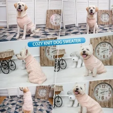 Mihachi Turtleneck Dog Sweater for Winter Comfort