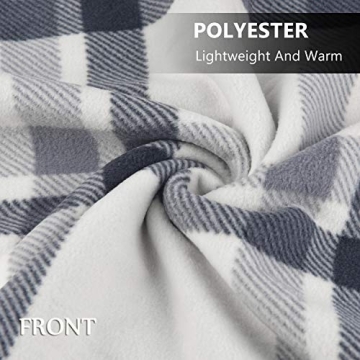 Cozy Forestfish Fleece Wearable Blanket in Plaid Design