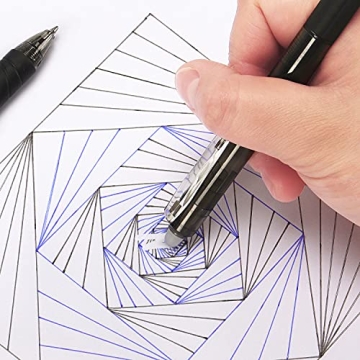 8 Pack Retractable Erasable Gel Pens Comfortable Grip and Colors