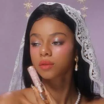 Flower Knows Little Angel Matte Lipstick,Super Soft & Ultra Silky Lip Stick,Long Lasting & Moisturizing Vegan Lip Mud for Girls&Women,Velvety Finish,3.5g,1Count(C06 Lyric Poetry)