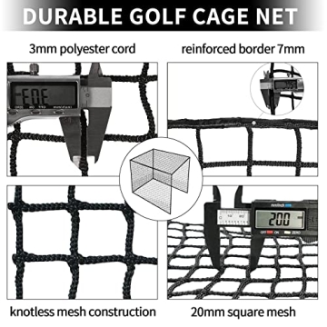 Tongmo Golf Cage Net for Indoor and Outdoor Practice