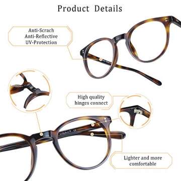 LifeArt Computer Reading Glasses with Blue Light Filter – Stylish & Comfortable