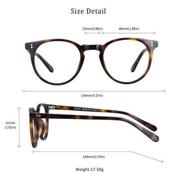 LifeArt Blue Light Reading Glasses - Stylish Eye Protection