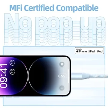 MFi Certified USB C to Lightning 3 Pack - Fast Charging