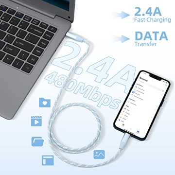 MFi Certified USB C to Lightning 3 Pack - Fast Charging