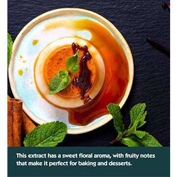 8 oz Pure Vanilla Extract - 100% Real Vanilla Extract - For Cooking, Drinks & Desserts - 100% Vegan,...