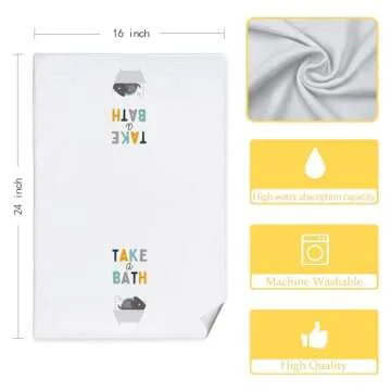 CIOJUNE Kids Dinosaur Rhino Hand Towels Set of 2 - Kids Hand Towels for Bathroom, Toddler Boys Girls Bathroom Decor, Take a Bath Brush Your Teeth 16x24