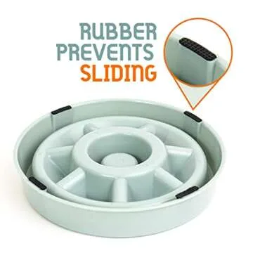 Slow Feeder Dog Bowls | Versatile Dog Bowls for Large and Small Breed | Durable Dog Food Bowls for Puppies | Slip-Resistant Dog Bowl Slow Feeder for Better Digestion | Dog Slow Feeder Bowl by Haloka