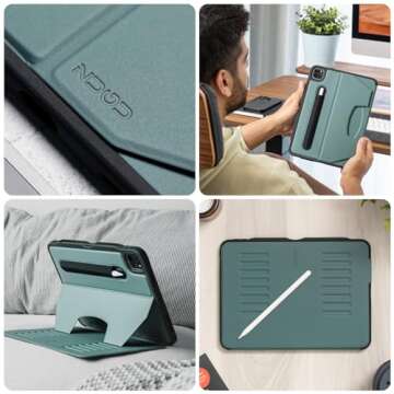 ZUGU Case iPad Pro 11 Inch Case, 1st/2nd/3rd/4th Generation Stand 2018/2020/2021/2022, Slim Protecti...