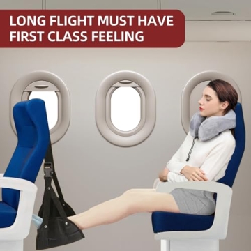 Comfortable SZXYX Foot Hammock for Air Travel - 2 Pack