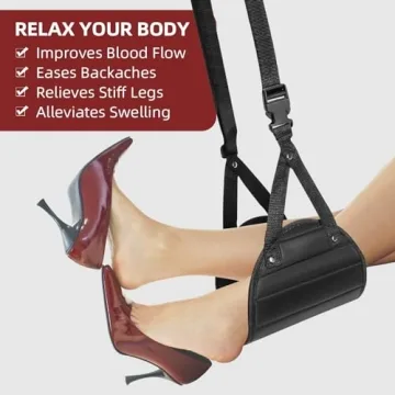 Comfortable SZXYX Foot Hammock for Air Travel - 2 Pack