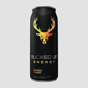 Bucked Up Energy 2021 Flavors Zero Sugar Energy Drinks 16 Ounce Cans (4 Flavor Variety Pack, 12 Cans)