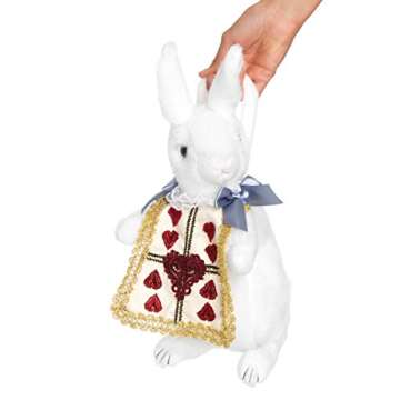 Leg Avenue womens Rabbit Purse Costume Accessories, Rabbit Purse White/Gold, One Size US