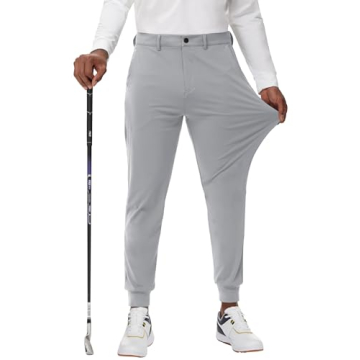 JWM Men's Stretch Golf Joggers - Stylish Slim Fit Pants