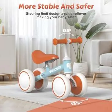 Allobebe Baby Balance Bike for Toddlers - Safe & Fun