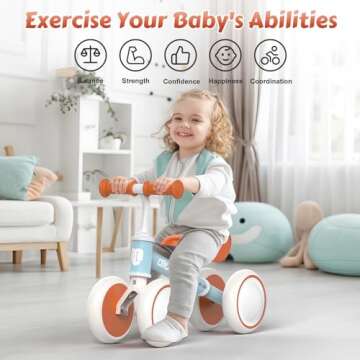 Allobebe Baby Balance Bike for Toddlers - Safe & Fun