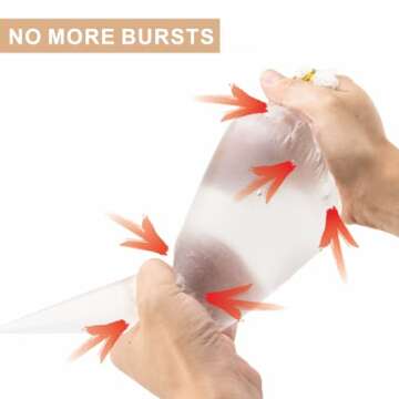 16 Inch Piping Bags Disposable, 100Pcs Large Pastry Bags, Frosting Bags, Cake Decorating Bags, Decorating Bags Large Piping Bags, Decorating Bags