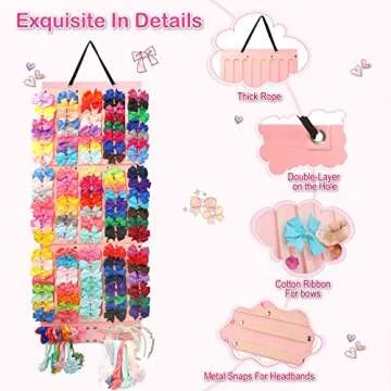 Vimiv Hair Bows Holder Organizer with Large Capacity