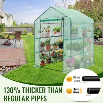 Greengro Greenhouse Durable Outdoor Greenhouse with Shelves
