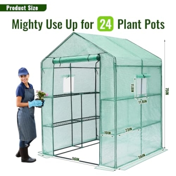 Greengro Greenhouse Durable Outdoor Greenhouse with Shelves