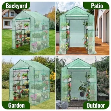 Greengro Greenhouse Durable Outdoor Greenhouse with Shelves