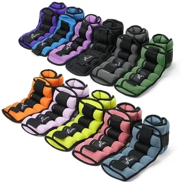 Sportneer Adjustable Ankle Weights for All Fitness Levels