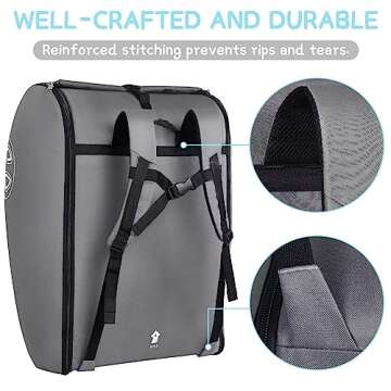 Car Seat Travel Bag for Airplane - Compatible & Convenient