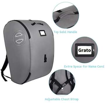 Car Seat Travel Bag for Airplane - Compatible & Convenient