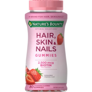 Nature's Bounty Hair, Skin & Nails Vitamin Gummies - Strawberry, 80 Count