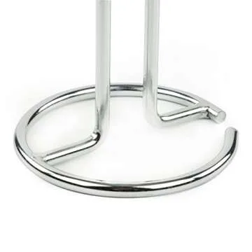 Spectrum Diversified Euro Paper Towel Holder Countertop, Chrome - Sturdy Paper Towel Dispenser for Kitchen & Dining Table - Countertop Paper Towel Stand for Easy Dispensing & Organization