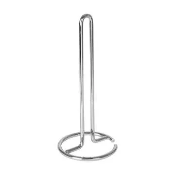 Spectrum Diversified Euro Paper Towel Holder Countertop, Chrome - Sturdy Paper Towel Dispenser for Kitchen & Dining Table - Countertop Paper Towel Stand for Easy Dispensing & Organization